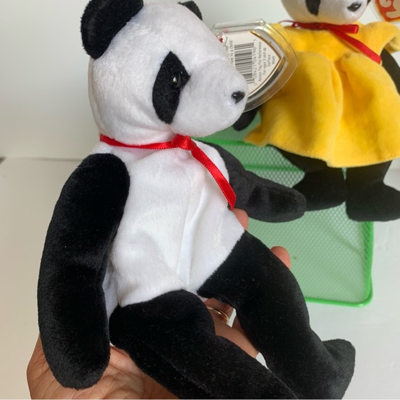 Vintage Ty 💕Panda Bears 💕Fortune!💫Welcome Home 🐼 Pandas! Beanie Babies - Picture 3 of 17